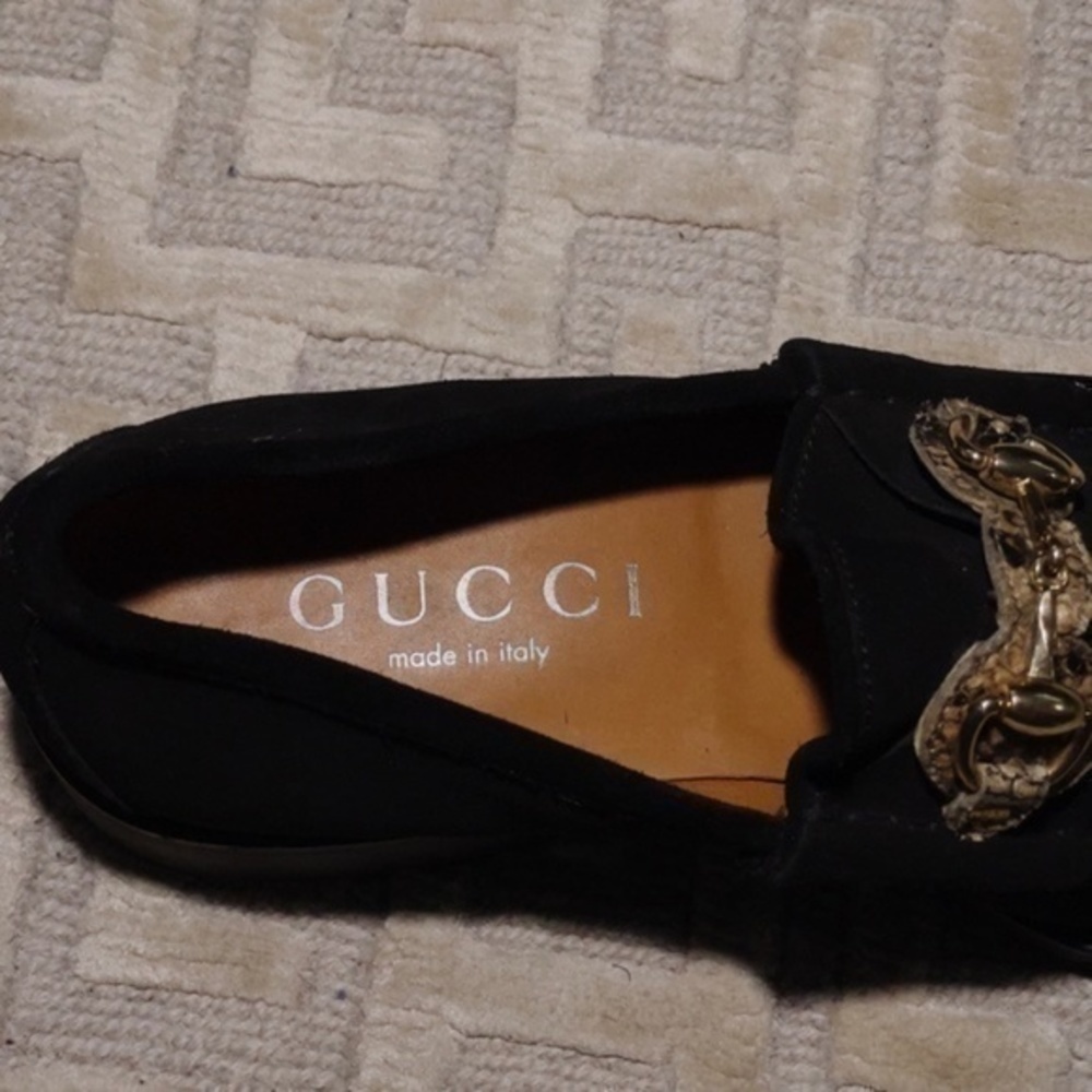 Gucci Mens Suede Horsebit Loafers - Picture 12 of 13
